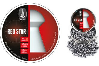 BSA .22 PELLET RED STAR TIN OF 250 PELLETS