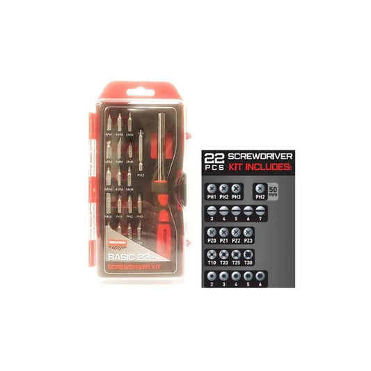 BIRCHWOOD CASEY 22PCE BASIC SCREWDRIVER KIT