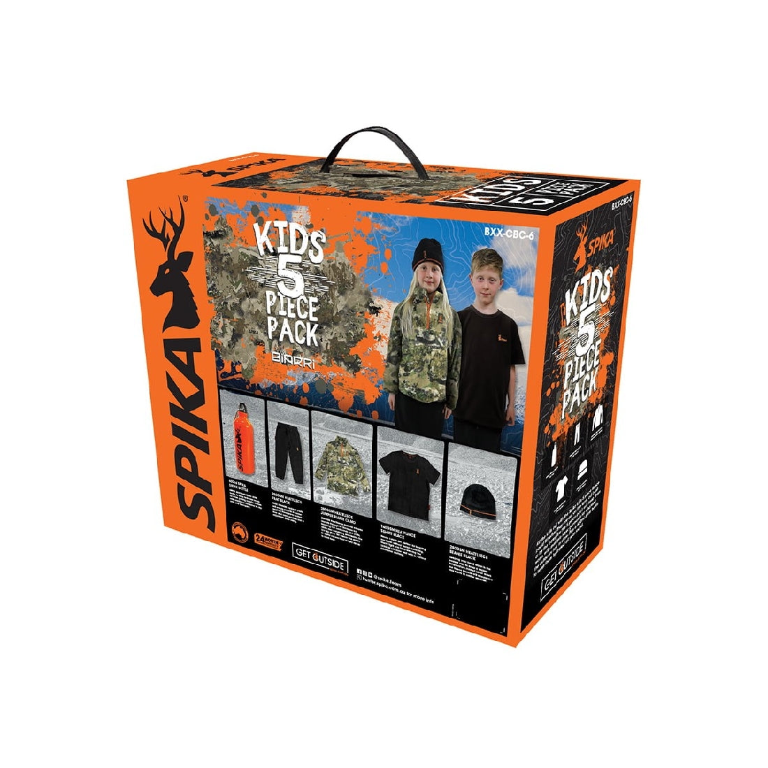 SPIKA 5-PIECE BOX PACK KIDS BIARRI CAMO SIZE 8