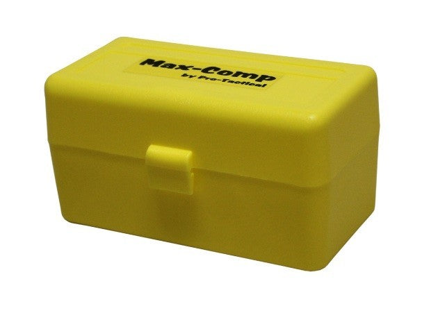 PRO-TACTICAL 22-250,243,308 AMMO BOX 50RND YELLOW